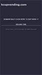 Mobile Screenshot of kcupvending.com